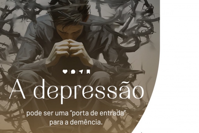 A depressão pode ser uma "porta de entrada" para a demência. 